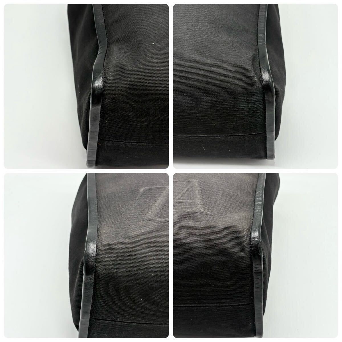 現(xiàn)行/大容量◎エルメネジルドゼニア トートバッグ メンズ ビジネス A4 PC◎ 近年 Ermenegild Zegna ハンド ロゴ レザー キャンバス 肩掛け