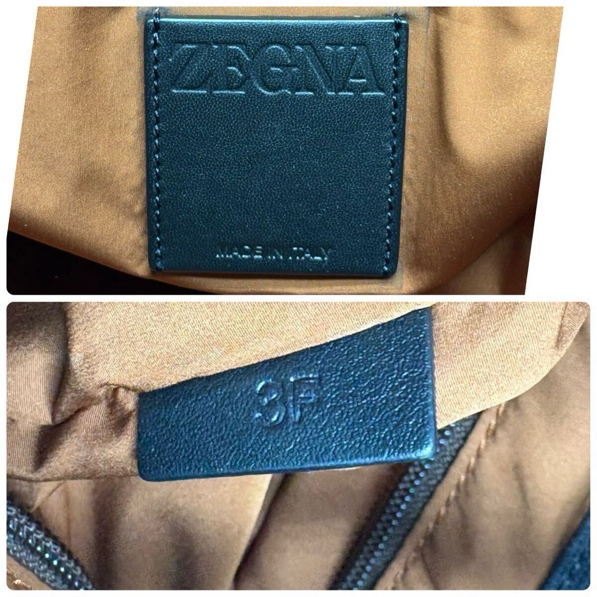 現(xiàn)行/大容量◎エルメネジルドゼニア トートバッグ メンズ ビジネス A4 PC◎ 近年 Ermenegild Zegna ハンド ロゴ レザー キャンバス 肩掛け