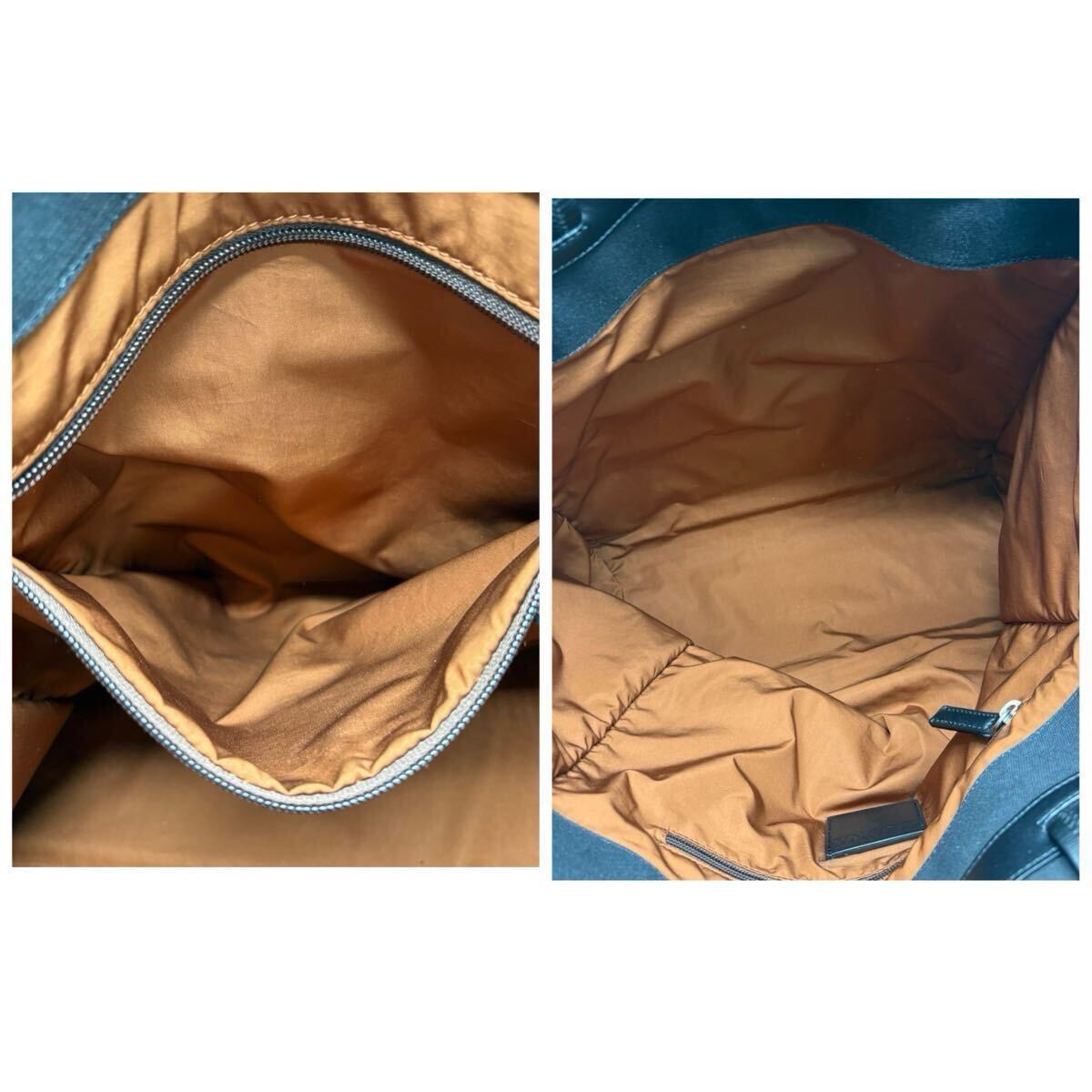 現(xiàn)行/大容量◎エルメネジルドゼニア トートバッグ メンズ ビジネス A4 PC◎ 近年 Ermenegild Zegna ハンド ロゴ レザー キャンバス 肩掛け