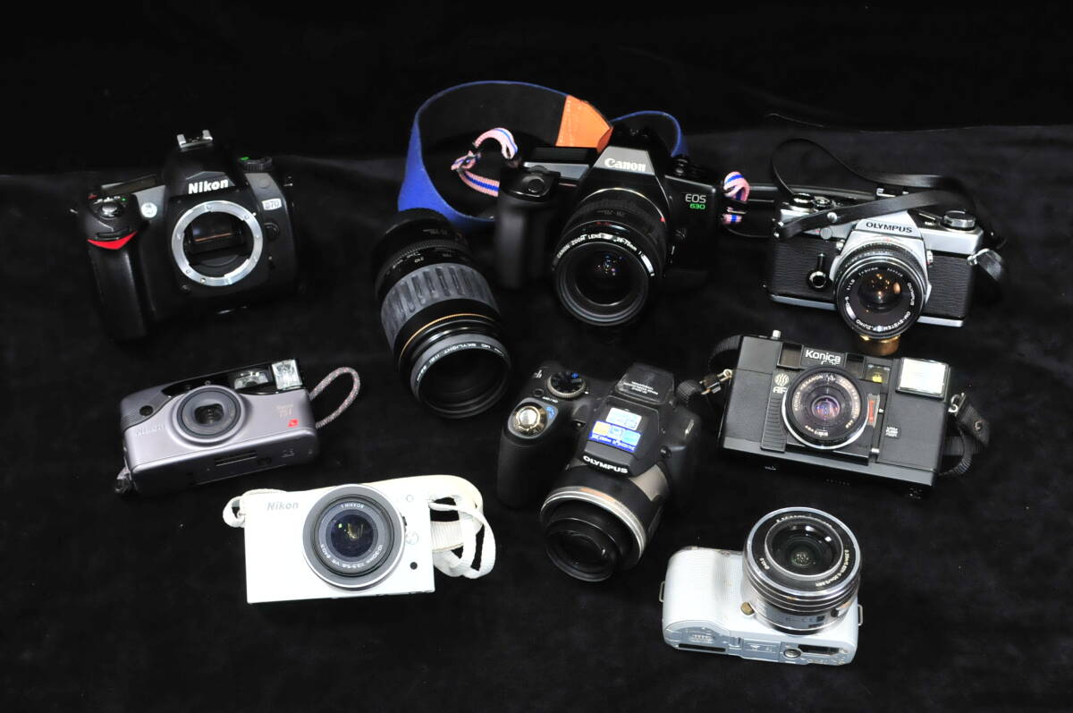 カメラ】 大量 まとめ品 Nikon D70 J1 OLYMPUS SP590 OM1 カメラ】 大量 まとめ品 Nikon D70 J1 OLYMPUS SP590 OM1