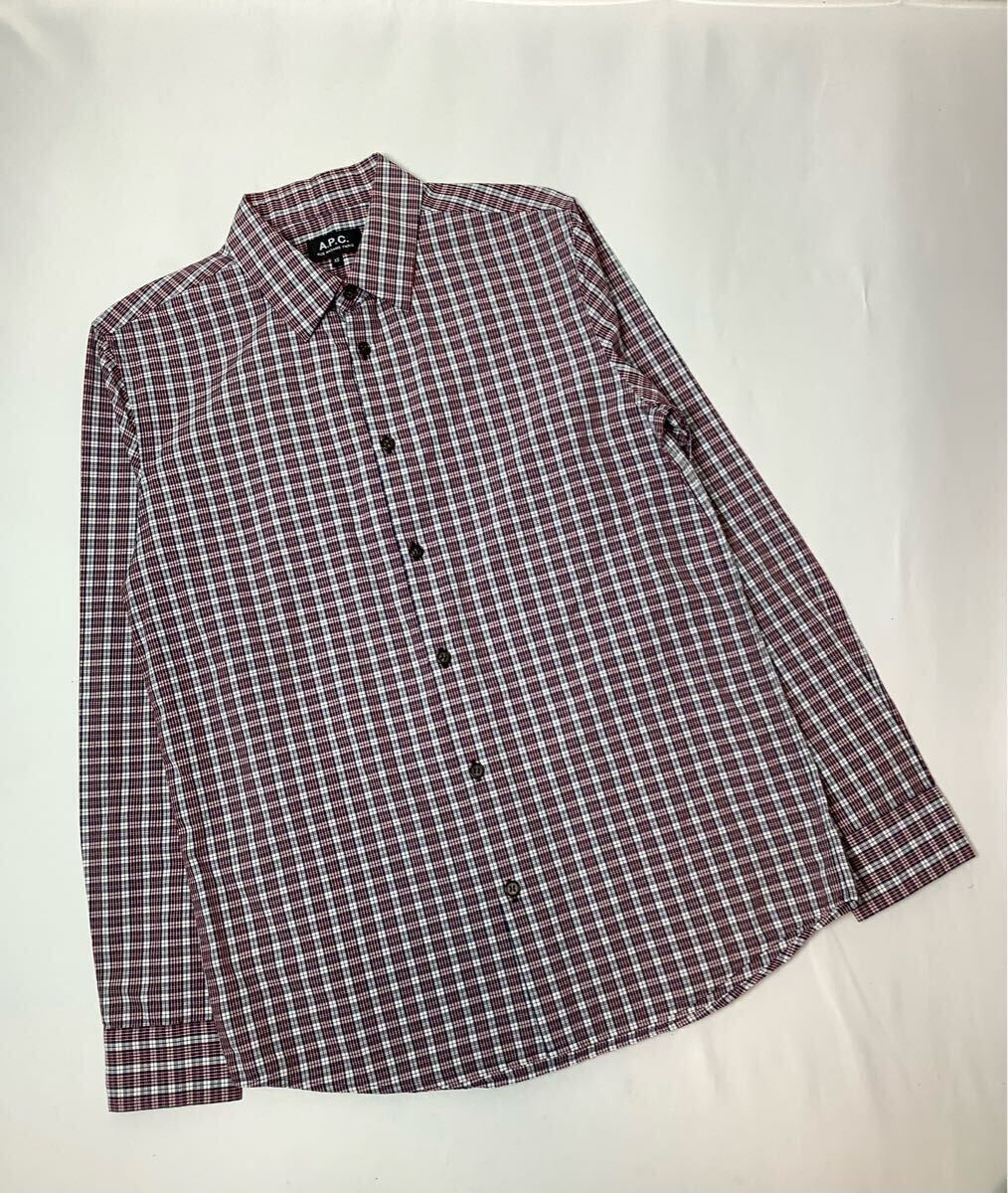 A.P.C // 長袖 チェック柄 シャツ ? サイズ XS