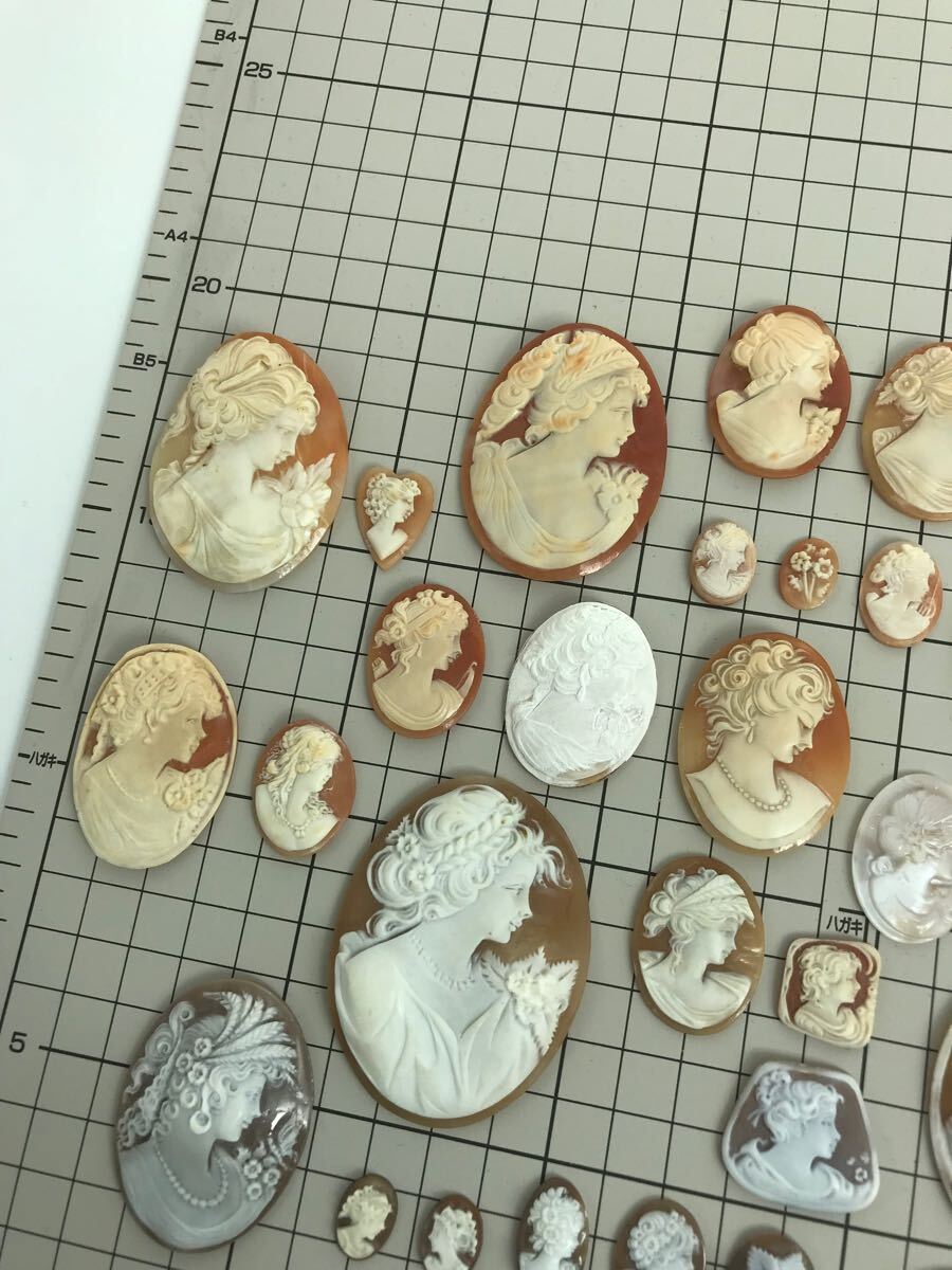 ☆掘り出し物☆ シェルカメオ ルースまとめて カメオ ブローチ ☆掘り出し物☆ シェルカメオ ルースまとめて カメオ ブローチ