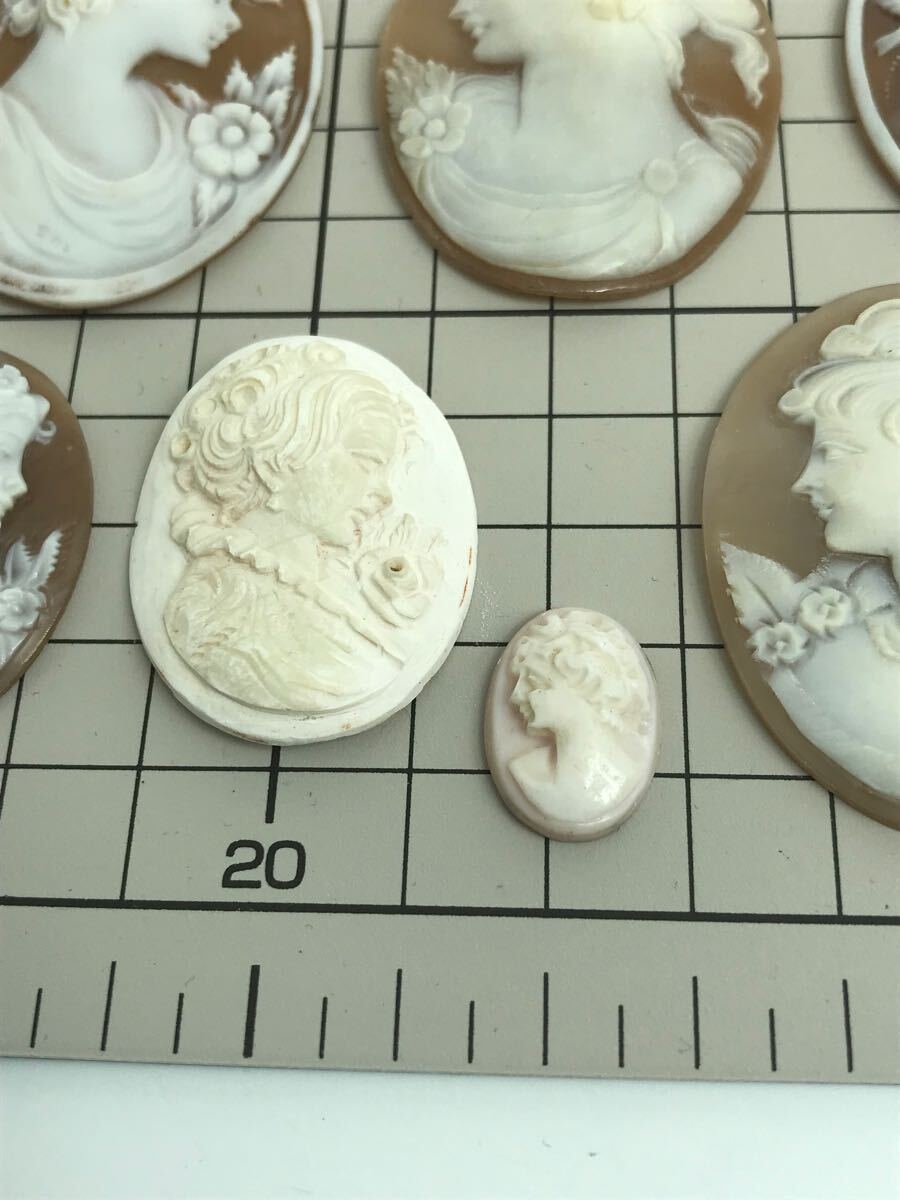 ☆掘り出し物☆ シェルカメオ ルースまとめて カメオ ブローチ ☆掘り出し物☆ シェルカメオ ルースまとめて カメオ ブローチ
