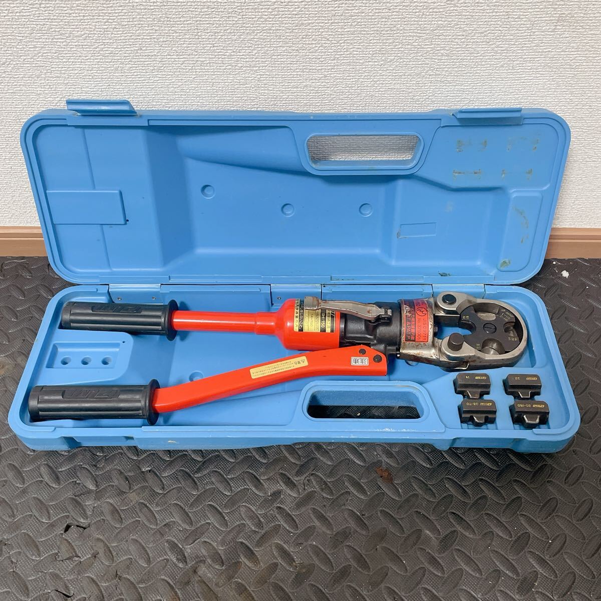 ★動(dòng)作品★IZUMI イズミ　泉精器　圧著端子用手動(dòng)油圧式工具　9H-150 ダイス付