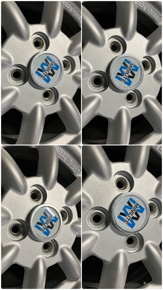 ミニライト 165/55R14 4.5J+45 4穴 PCD100 純正 14インチ アルミ ミニライト 165/55R14 4.5J+45 4穴 PCD100 純正 14インチ アルミ