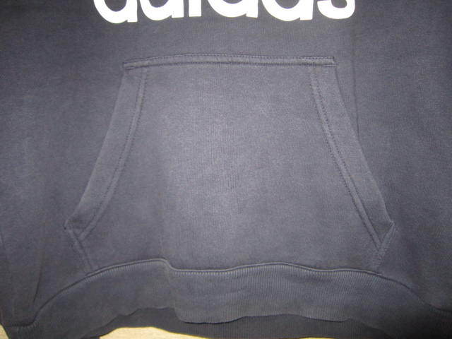 激安 即決！ adidas アディダス トレフォイル デカロゴ ラグラン スウェット パーカー 紺/白 M 三つ葉