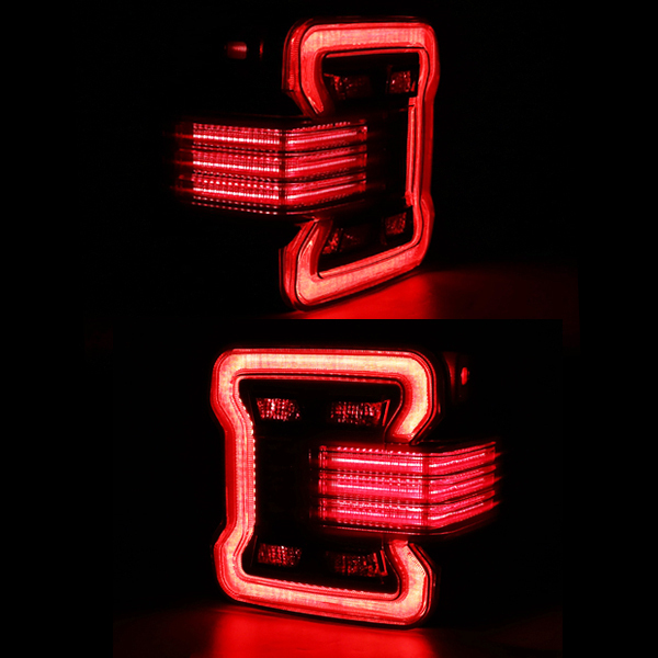 2018-2021年 JEEP JL Wrangler テールライト バックランプ 流れ 