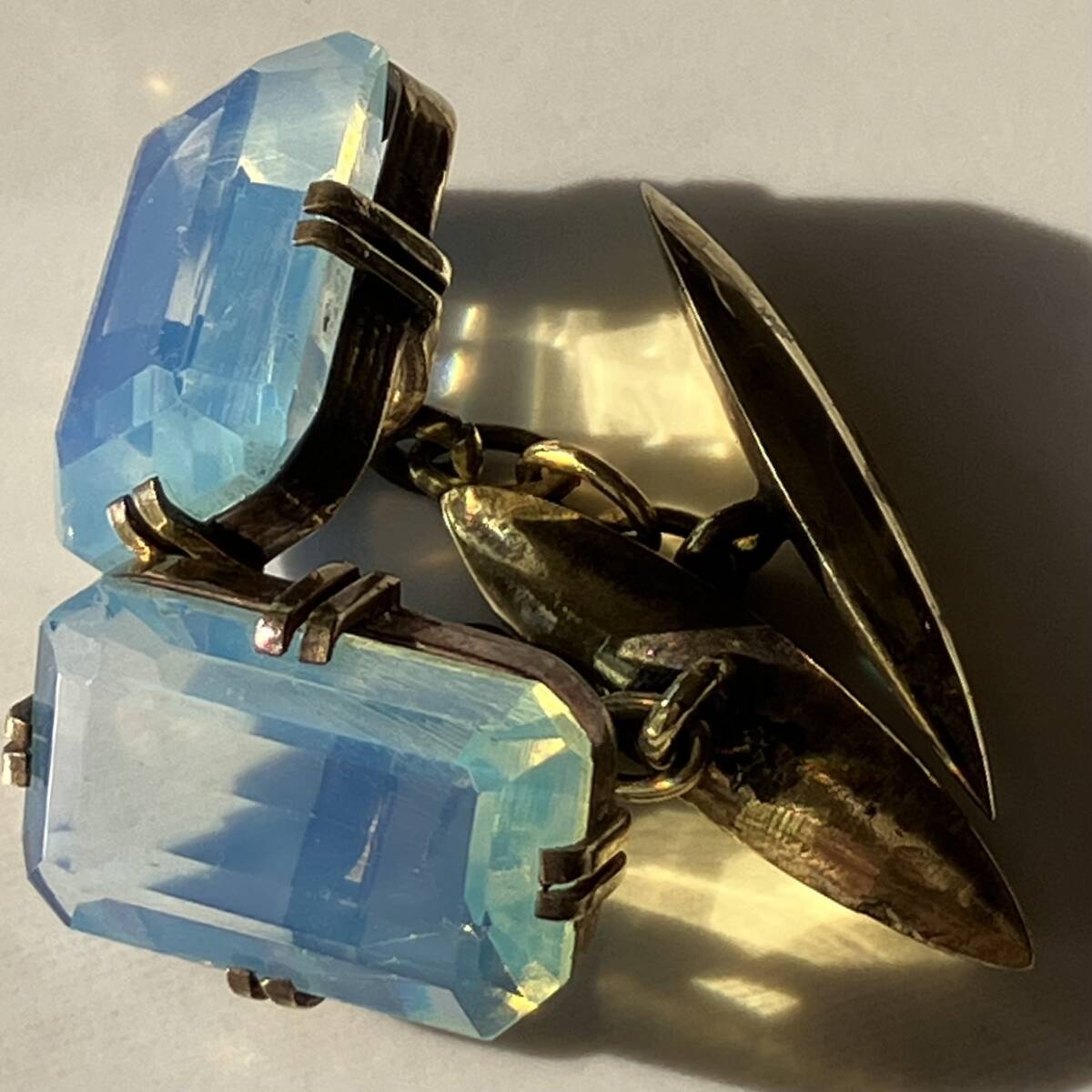 オパルセントガラスのカフスボタン ヴィンテージ(カフス)|売買 オパルセントガラスのカフスボタン ヴィンテージ(カフス)|売買
