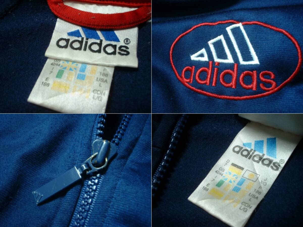 90sビンテージadidas希少マルチカラー3ラインジャージトップ万 90sビンテージadidas希少マルチカラー3ラインジャージトップ万
