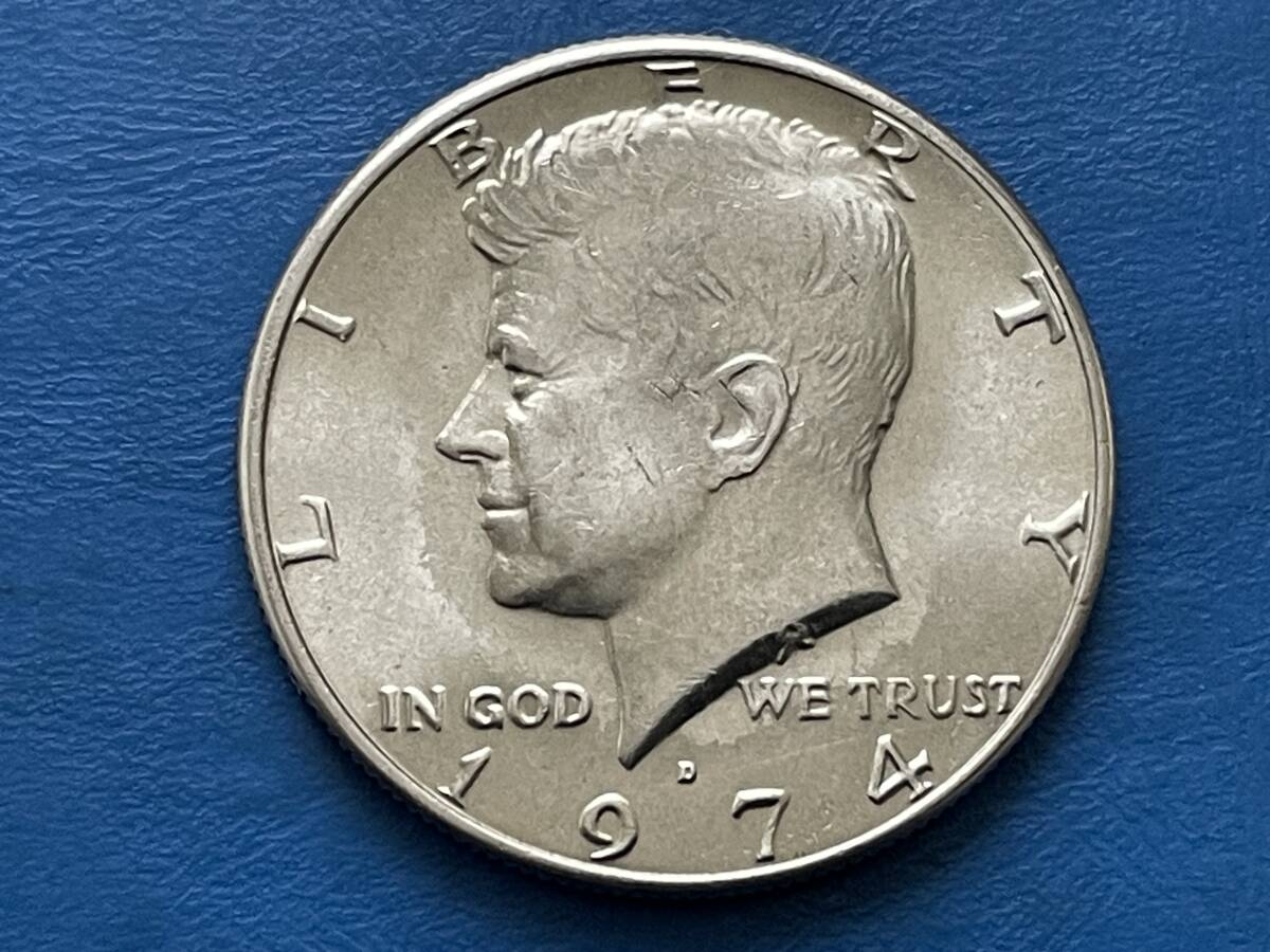 ☆【アメリカコイン 1974年ケネディ ハーフ ダラー白銅貨 : USA ☆【アメリカコイン 1974年ケネディ ハーフ ダラー白銅貨 : USA