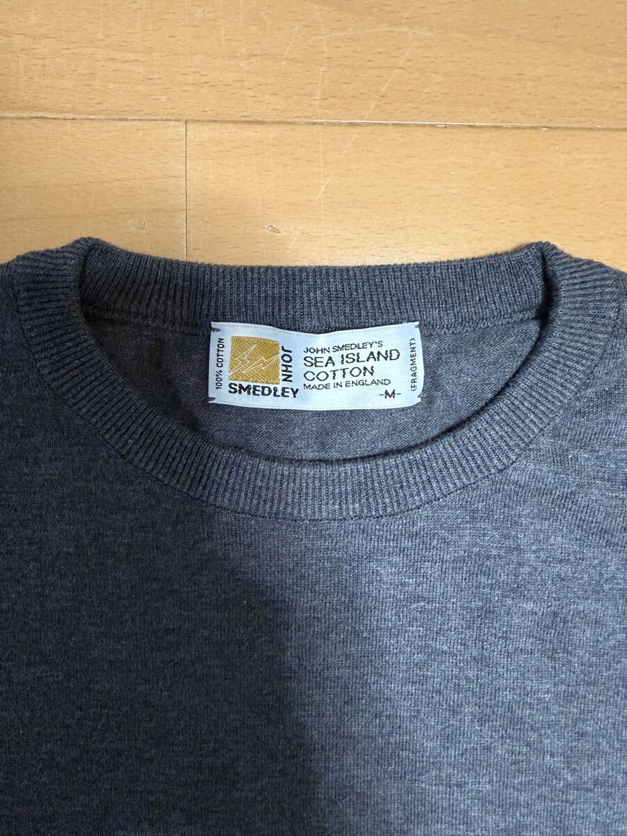 SEQUEL x FRAGMENT DESIGN x JOHN SMEDLEY ニット グレー M SEQUEL x FRAGMENT DESIGN x JOHN SMEDLEY ニット グレー M