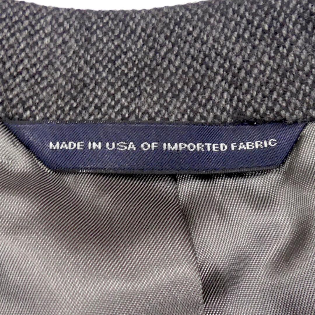 即決★Brooks Brothers★メンズL テーラードジャケット ブルックスブラザーズ グレー ウール カシミヤ混 ブレザー スーツ 上着 アウター