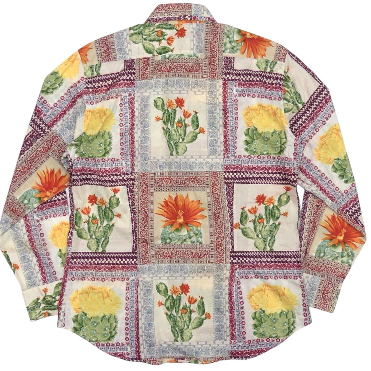 即決 ETRO メンズ XL シャツ エトロ 42 サボテン 総柄 即決 ETRO メンズ XL シャツ エトロ 42 サボテン 総柄