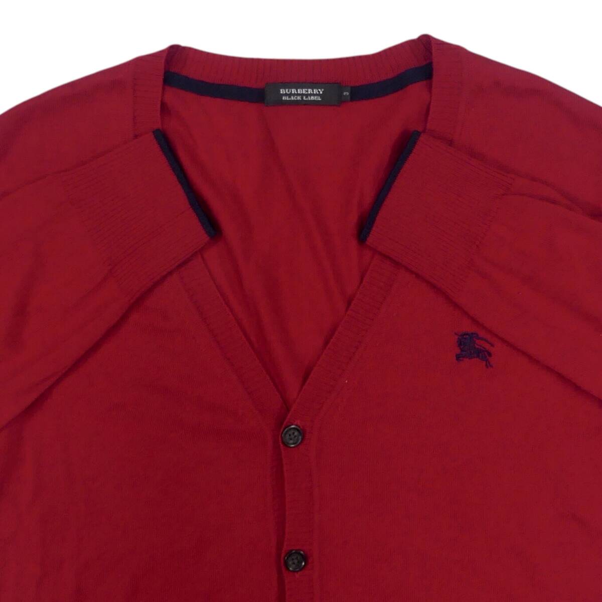 バーバリーブラックレーベル ニットカーディガン Mサイズ 山陽商会 即決 BURBERRY BLACK LABEL メンズ M 廃版 カーディガン ニット