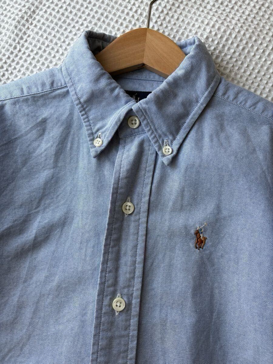 ラルフローレン RALPH LAUREN キッズ 半袖シャツ ボタンダウンシャツ 130㎝ ナイガイ ブルー
