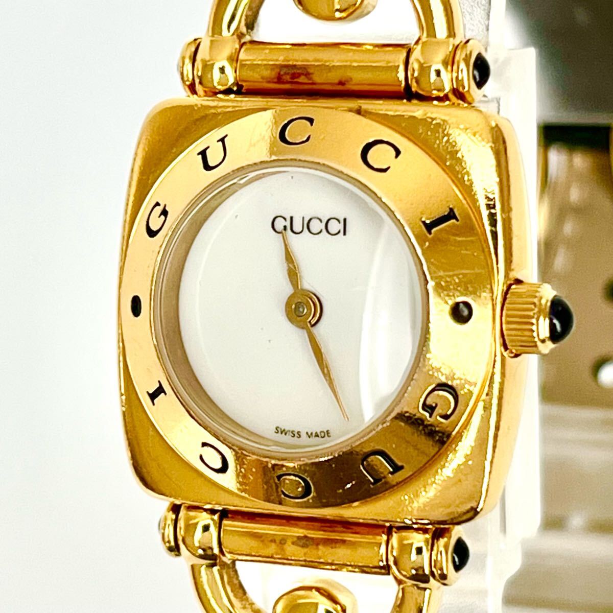 稼働】磨き済み グッチ GUCCI 6300L レディース 腕時計 美品 稼働】磨き済み グッチ GUCCI 6300L レディース 腕時計 美品