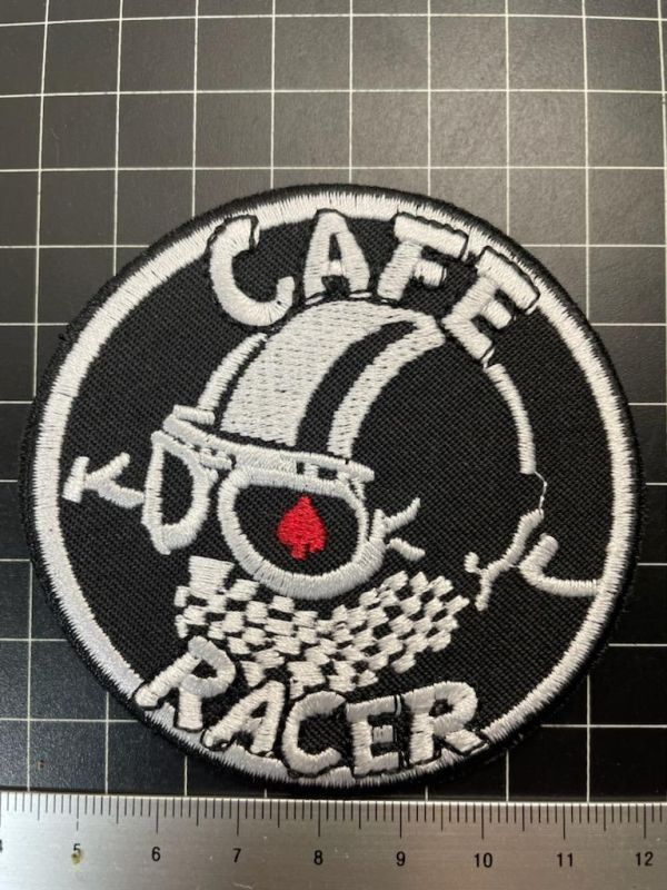 アイロンワッペン★CAFE RACER★ヘルメット