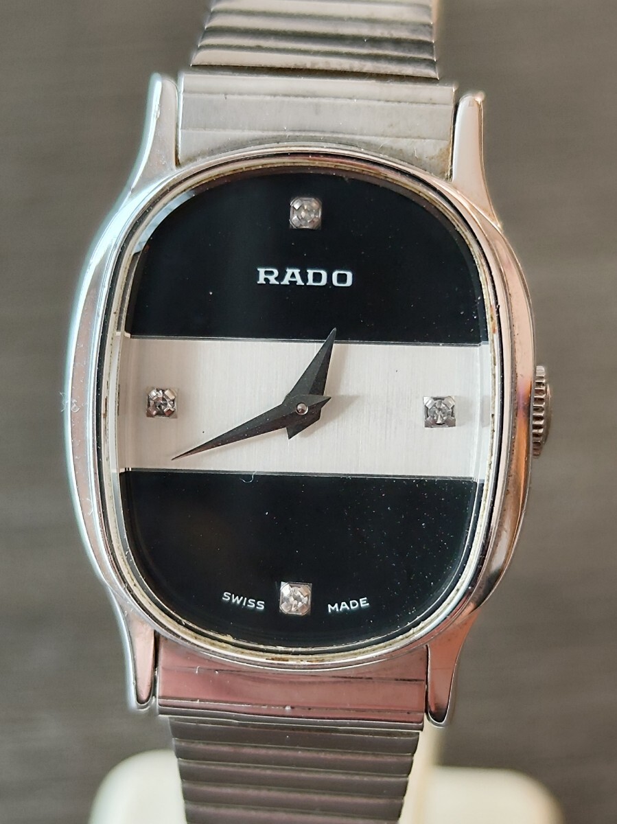 手巻き 稼働品 RADO レディース腕時計 白黒文字盤 オリジナル 手巻き 稼働品 RADO レディース腕時計 白黒文字盤 オリジナル