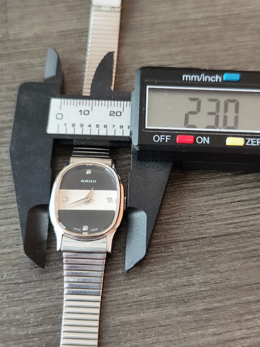 手巻き 稼働品 RADO レディース腕時計 白黒文字盤 オリジナル 手巻き 稼働品 RADO レディース腕時計 白黒文字盤 オリジナル