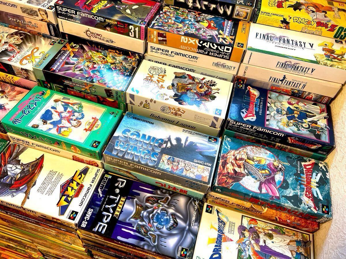 極大量645本スーパーファミコンソフト箱取説付き・箱付き 極大量645本スーパーファミコンソフト箱取説付き・箱付き