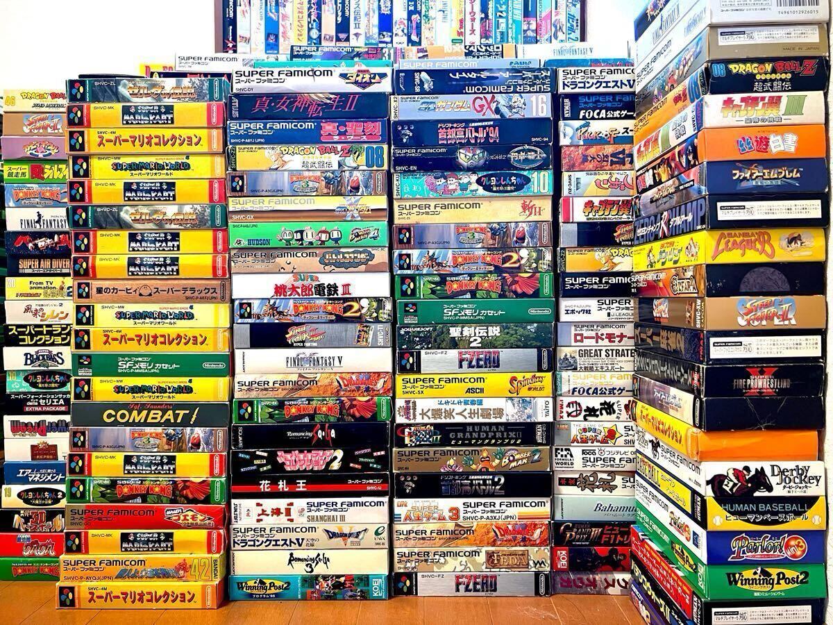 極大量645本スーパーファミコンソフト箱取説付き・箱付き 極大量645本スーパーファミコンソフト箱取説付き・箱付き