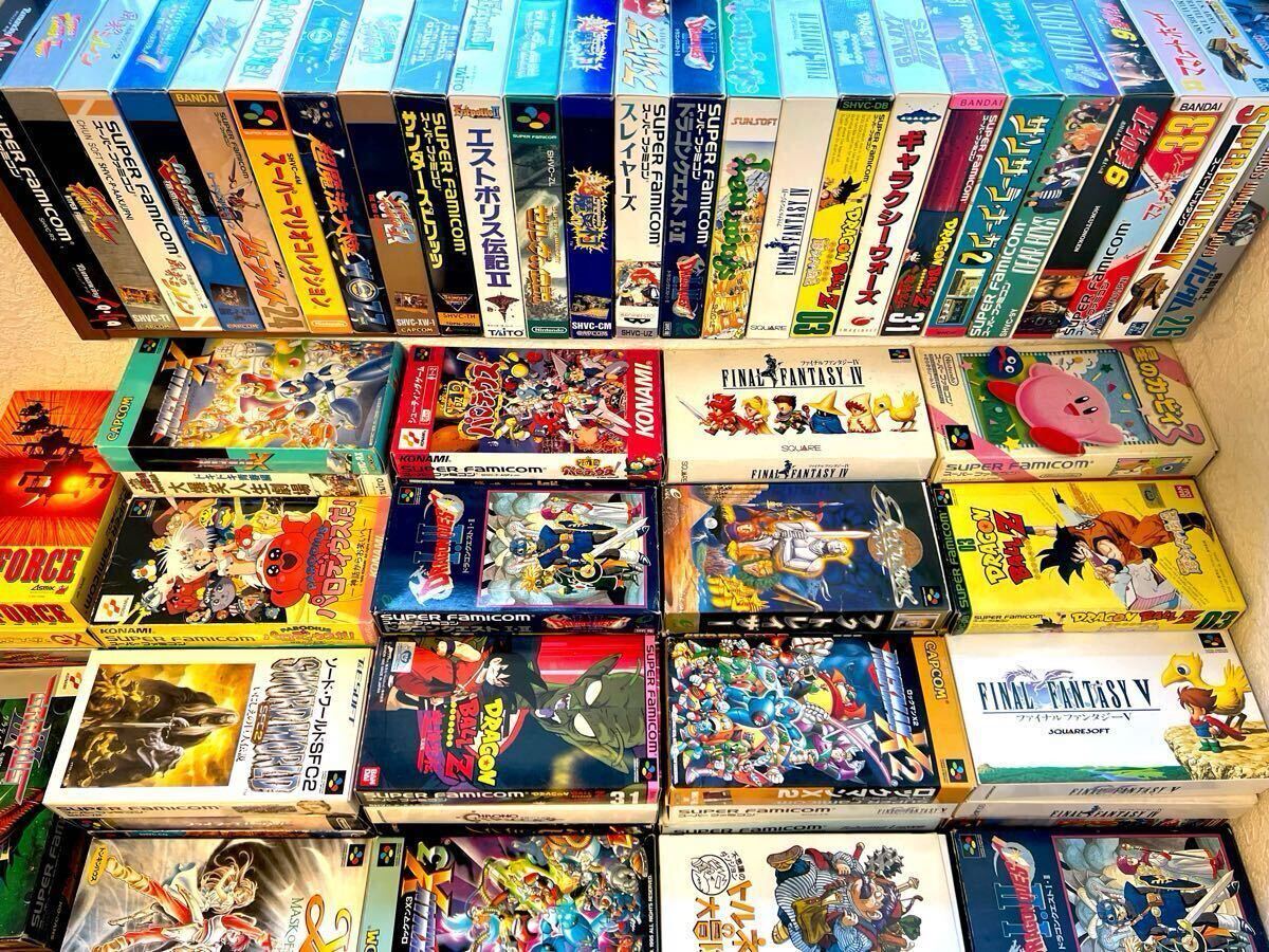 極大量645本スーパーファミコンソフト箱取説付き・箱付き 極大量645本スーパーファミコンソフト箱取説付き・箱付き