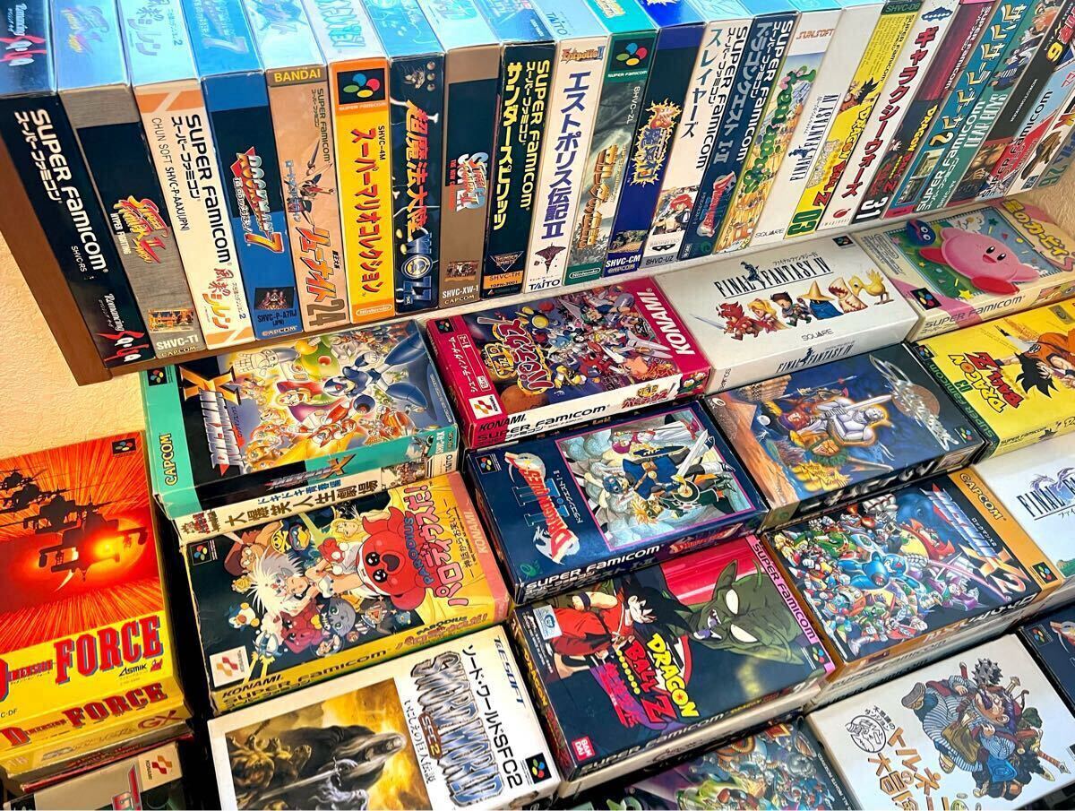 極大量645本スーパーファミコンソフト箱取説付き・箱付き 極大量645本スーパーファミコンソフト箱取説付き・箱付き