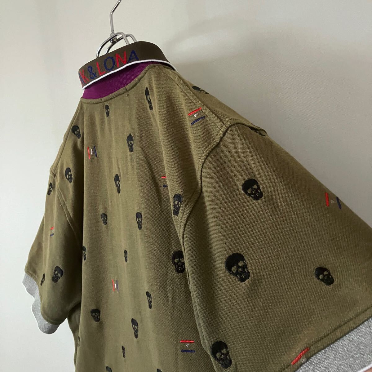 MARK&LONA/マークアンドロナ スカル刺繍/イニシャルMワッペン MARK&LONA/マークアンドロナ スカル刺繍/イニシャルMワッペン