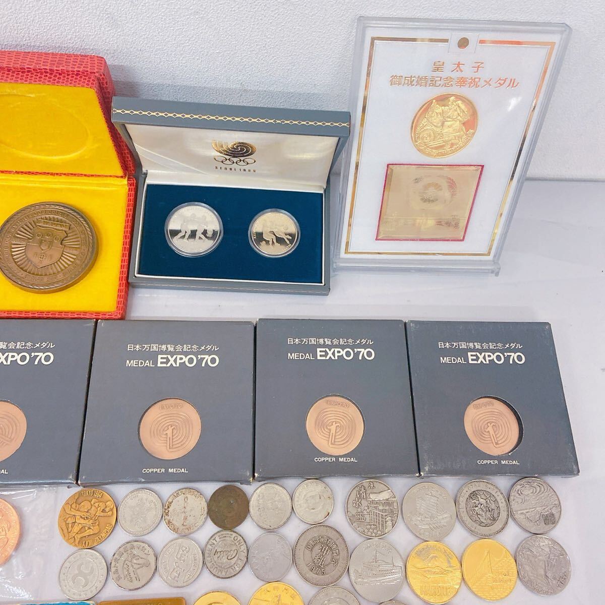 2Y007【1円〜】記念硬貨 記念メダル まとめ 万博 expo 大阪府 2Y007【1円〜】記念硬貨 記念メダル まとめ 万博 expo 大阪府
