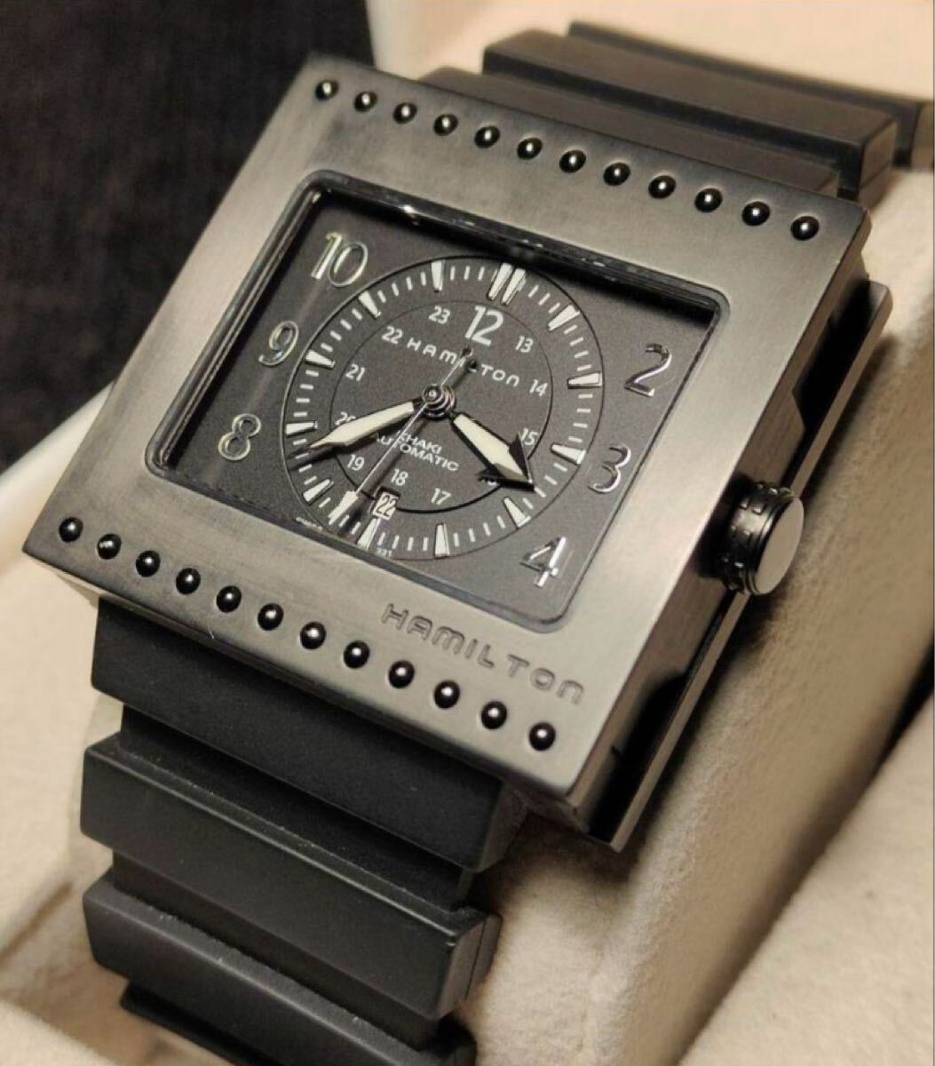 送料込み 希少 チタニウム製 Hamilton Khaki Code Breaker Auto 送料込み 希少 チタニウム製 Hamilton Khaki Code Breaker Auto