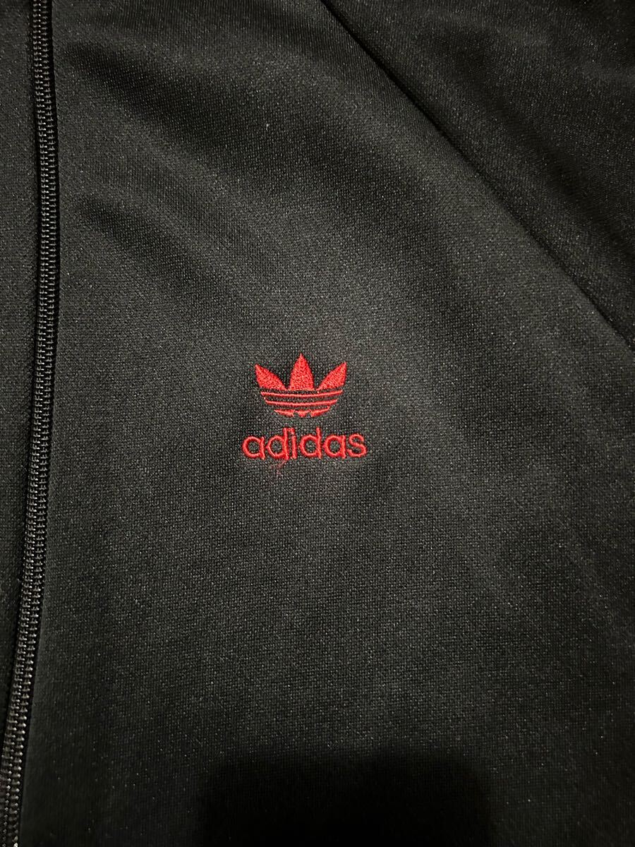 80s adidas 黒 ジャージ アディダス トラックジャケット