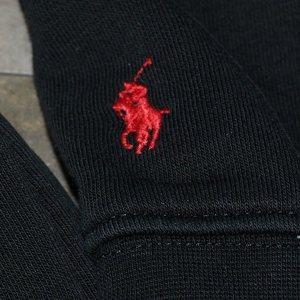 POLO RALPH LAUREN◇ポロ ラルフローレン?フーディー◇ボーイズS（8）140サイズ　ブラック　里起毛　美品