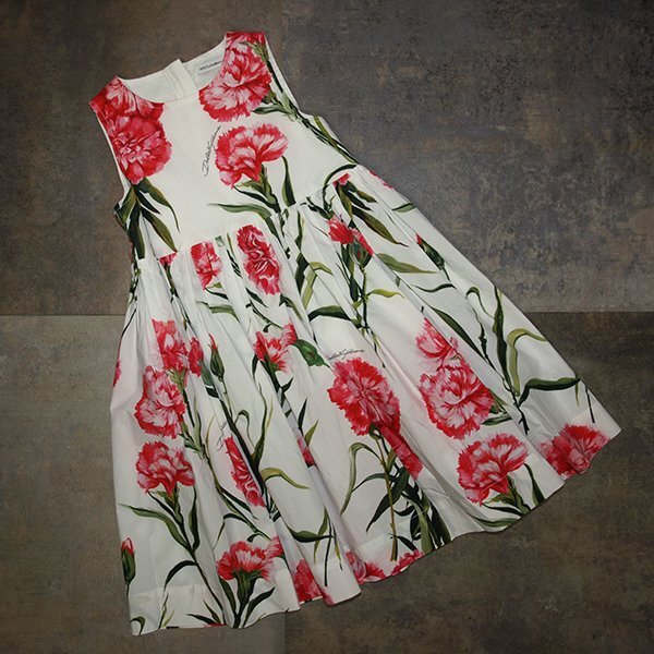 DOLCE&GABBANA◇ドルチェ＆ガッバーナ　子ども用ノースリーブワンピース◇24-30M?92-98cmサイズ　クリーニング済み　美品