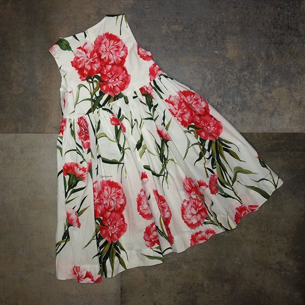 DOLCE&GABBANA◇ドルチェ＆ガッバーナ　子ども用ノースリーブワンピース◇24-30M?92-98cmサイズ　クリーニング済み　美品