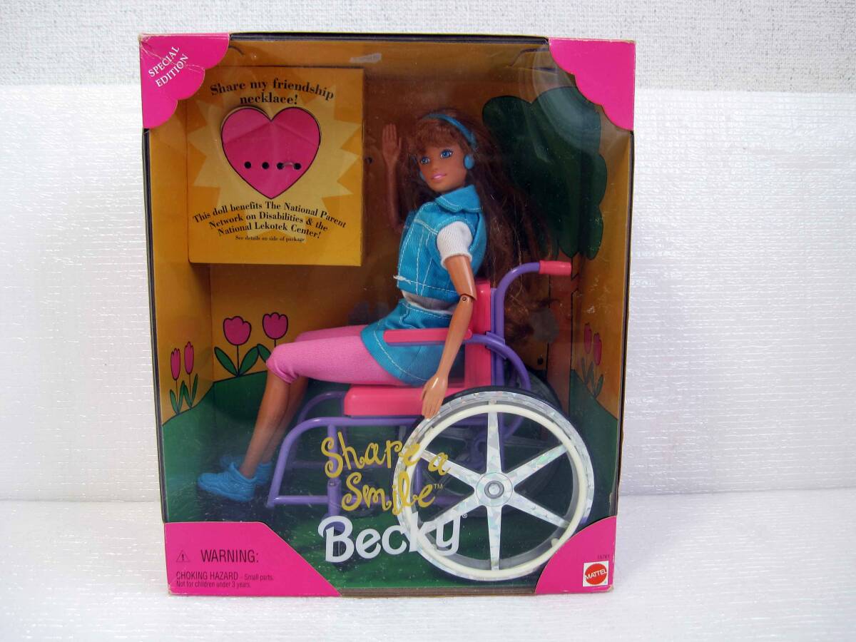 【 バービー のお友達(dá)？】 マテル MATTEL ベッキー Becky shape a smile シェイプ ア スマイル 車(chē)椅子 車(chē)イス 人形 フィギュア ドール