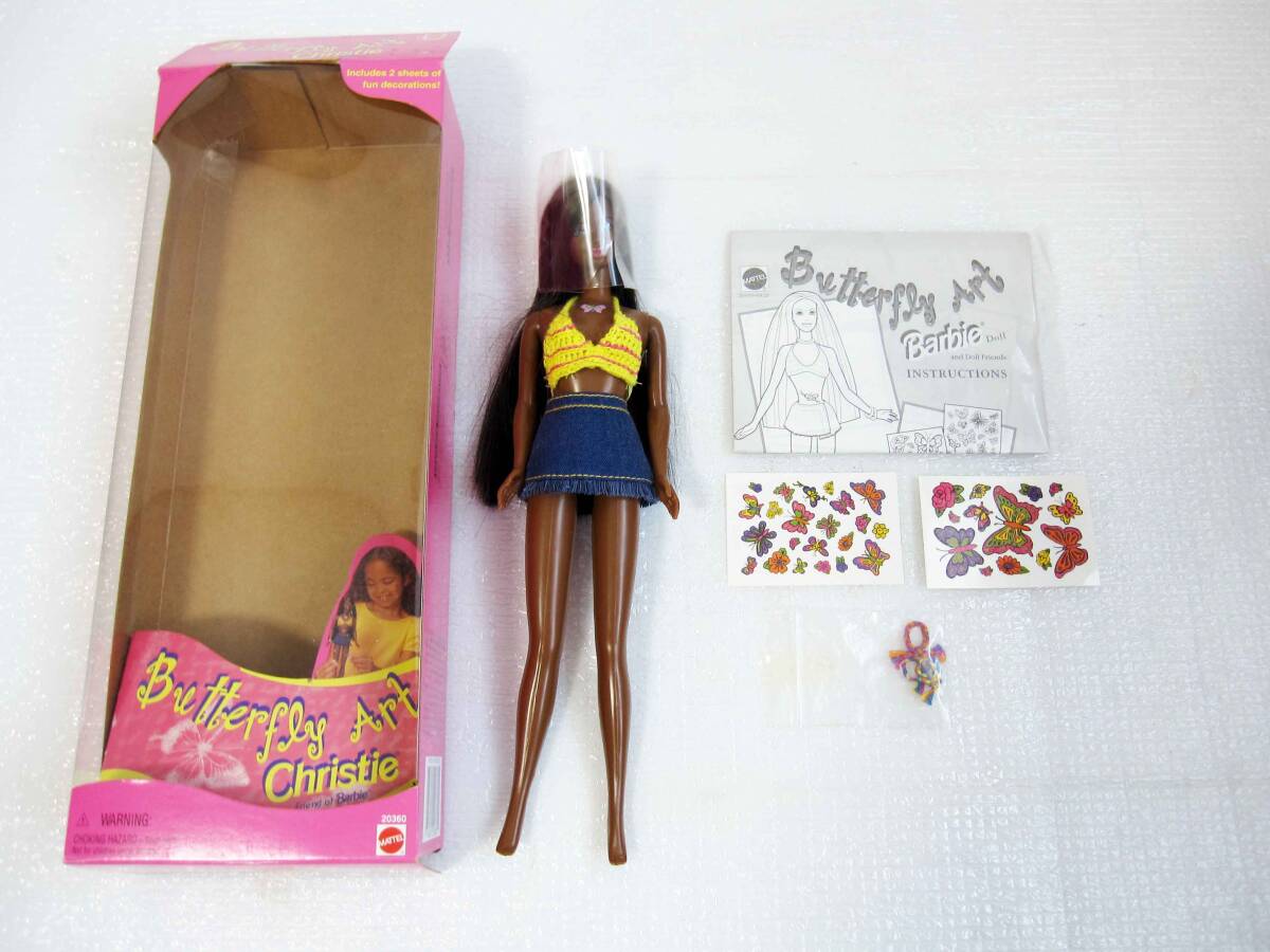 【 バービー のお友達(dá)？】 マテル MATTEL クリスティ Christie バタフライ アート タトゥー シール 人形 フィギュア ドール