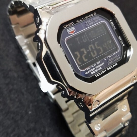 G-shock シルバー メタル カスタム本体付 GWM5610 タフソーラー G-shock シルバー メタル カスタム本体付 GWM5610 タフソーラー