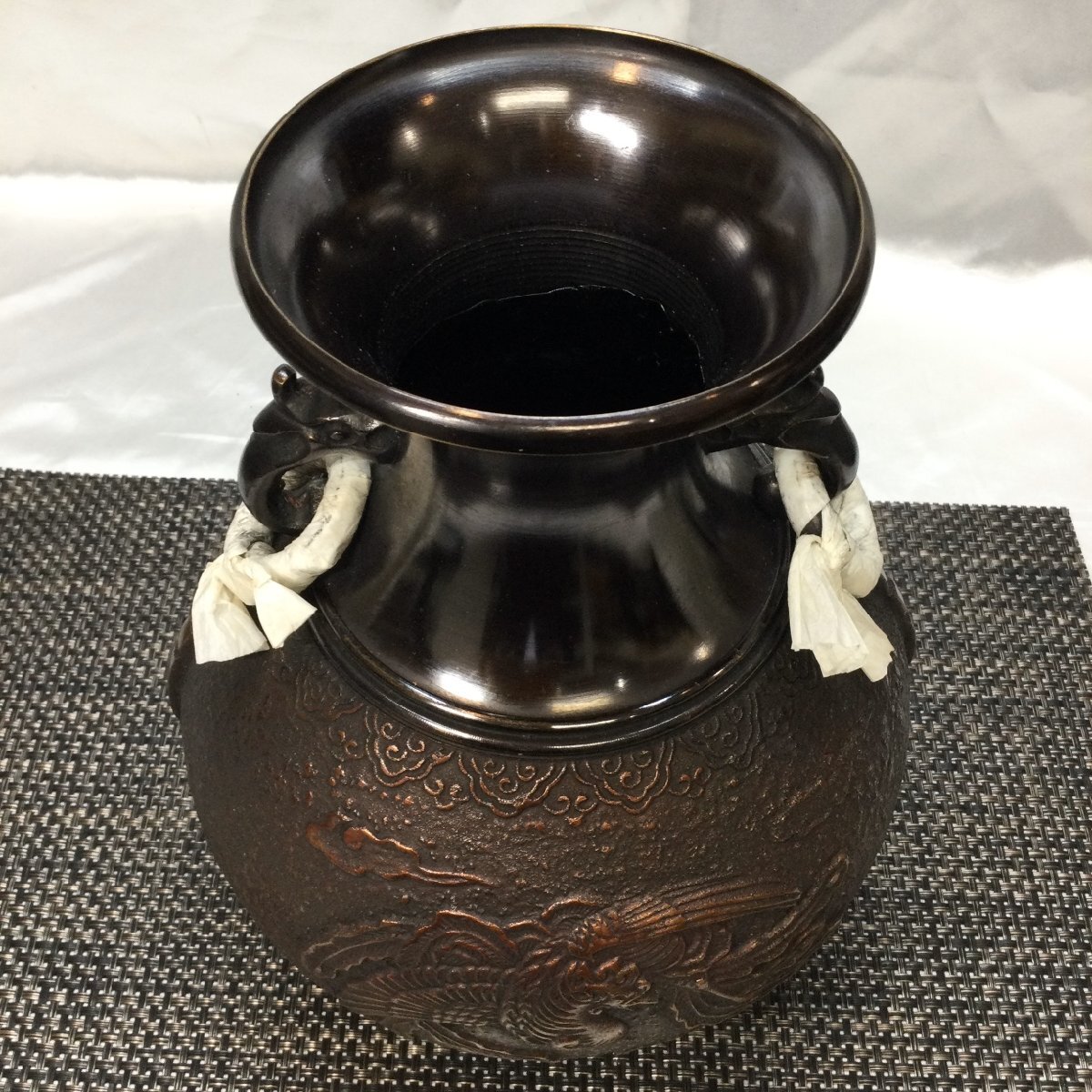 未使用/長期保管品/TSS】高岡銅器 真峰 花瓶 花器 フラワー 未使用/長期保管品/TSS】高岡銅器 真峰 花瓶 花器 フラワー