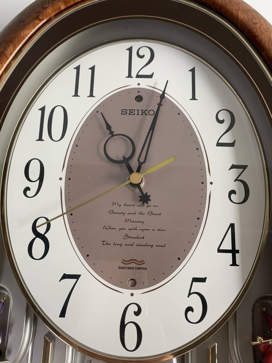 Du278◇SEIKO セイコー◇電波時計 掛時計 からくり時計 Wave Du278◇SEIKO セイコー◇電波時計 掛時計 からくり時計 Wave