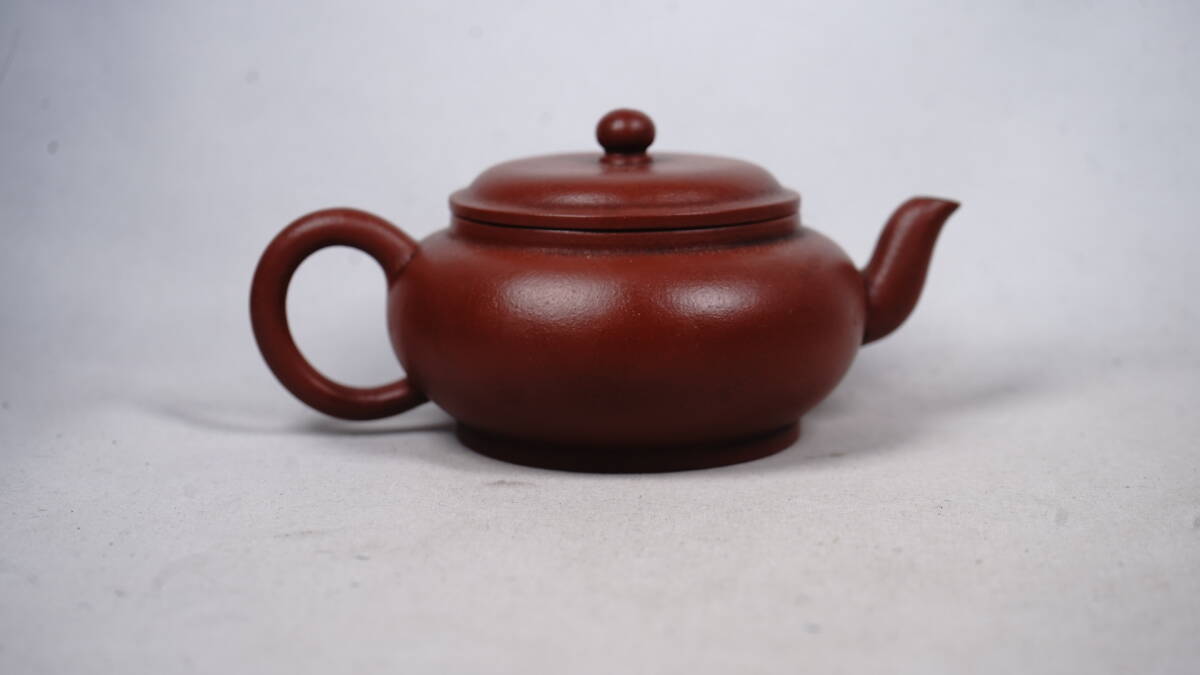 0411-16 朱泥急須 底款茗記 在銘 茶道具 煎茶道具 中国古美術 0411-16 朱泥急須 底款茗記 在銘 茶道具 煎茶道具 中国古美術
