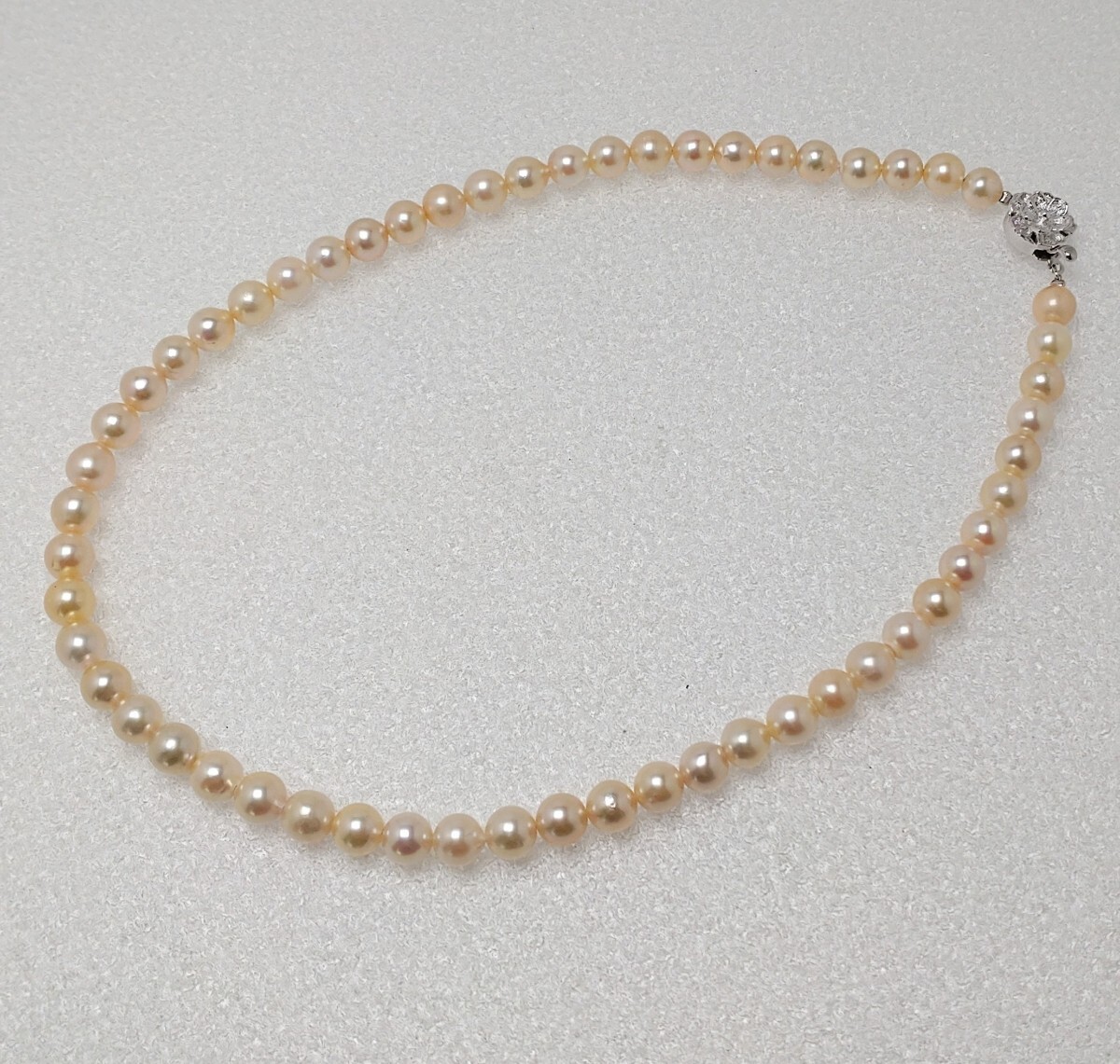 ∮真珠専門館∮ アコヤ真珠 6.5-7.0mm ネックレス ゴールド系 大特価（税込み価格）_画像2