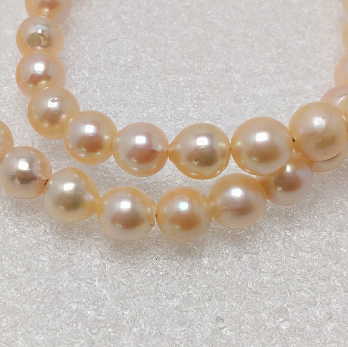 ∮真珠専門館∮ アコヤ真珠 6.5-7.0mm ネックレス ゴールド系 大特価（税込み価格）_画像3