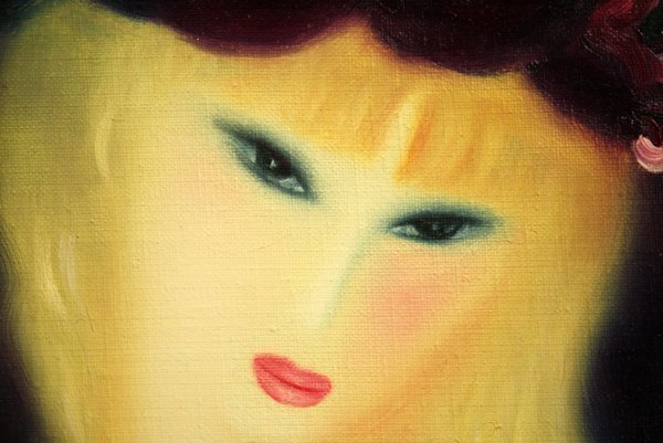 ☆値下げ◇宇野藤雄 ＜女性像＞ 4号 宇野昌磨祖父 二科で活躍