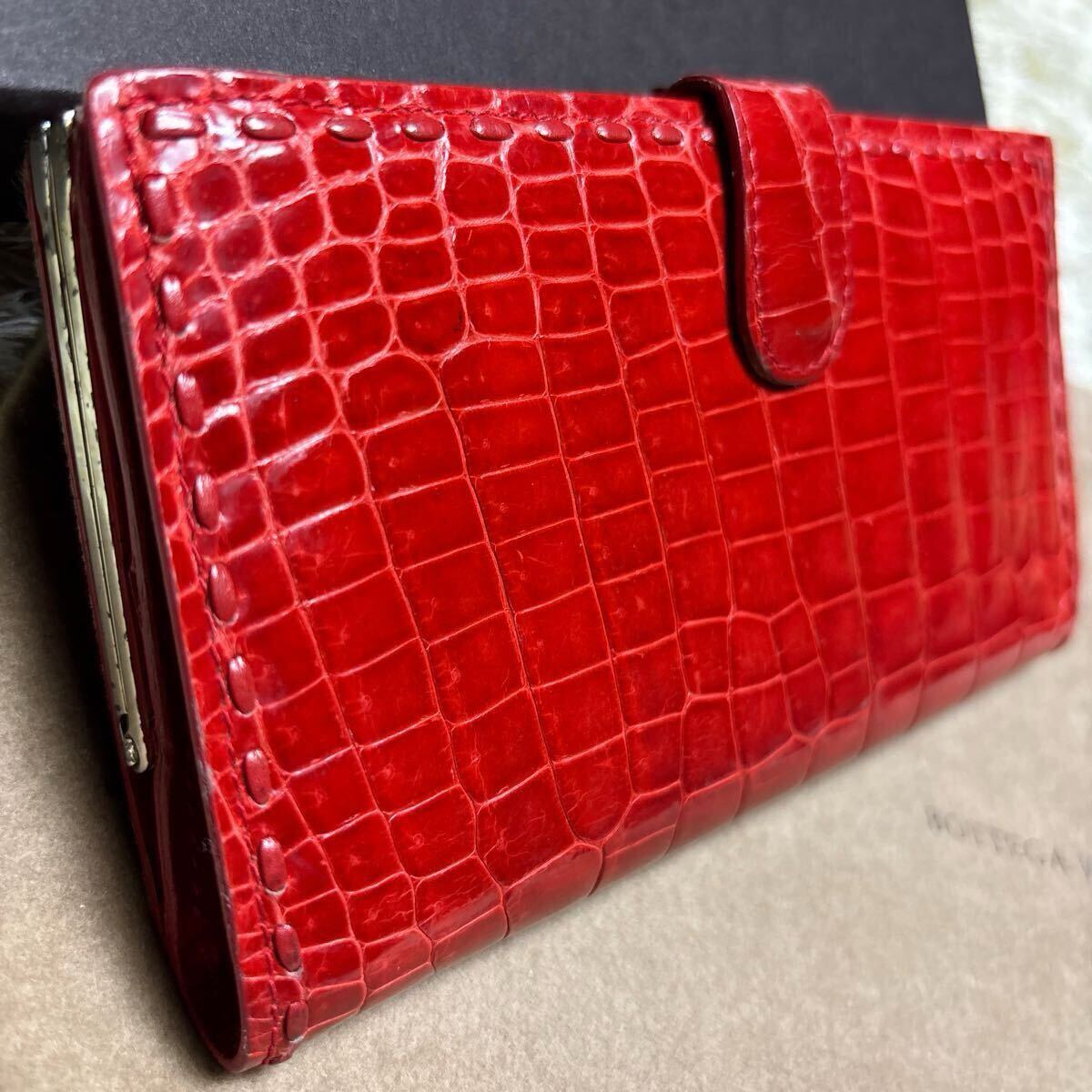 極希少 BOTTEGA VENETA ボッテガヴェネタ クロコダイル 長財布 極希少 BOTTEGA VENETA ボッテガヴェネタ クロコダイル 長財布