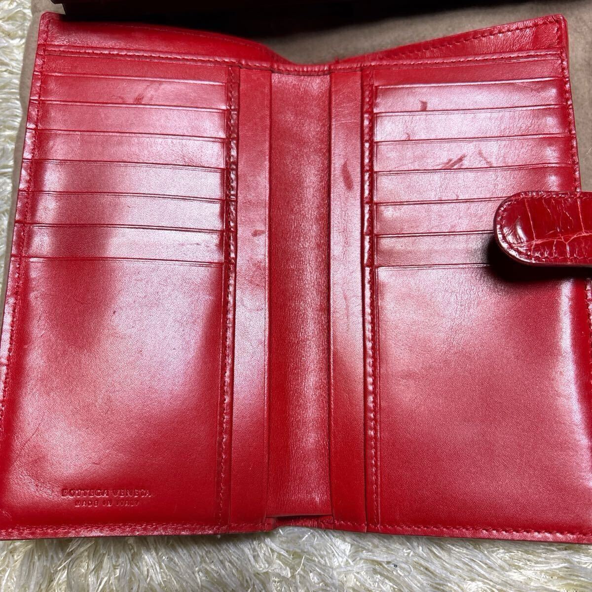 極希少 BOTTEGA VENETA ボッテガヴェネタ クロコダイル 長財布 極希少 BOTTEGA VENETA ボッテガヴェネタ クロコダイル 長財布