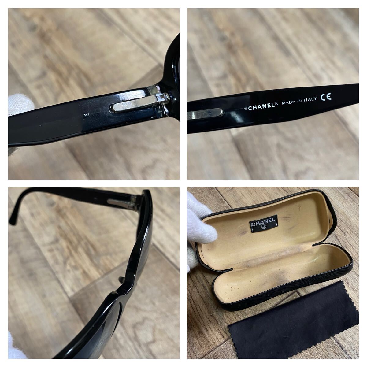 正規品 CHANEL シャネル ココマーク マトラッセ サングラス 黒 正規品 CHANEL シャネル ココマーク マトラッセ サングラス 黒