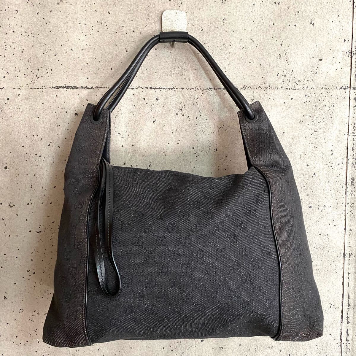 正規品 GUCCI グッチ GG柄 キャンバス レザー ハンドバッグ ワン 正規品 GUCCI グッチ GG柄 キャンバス レザー ハンドバッグ ワン