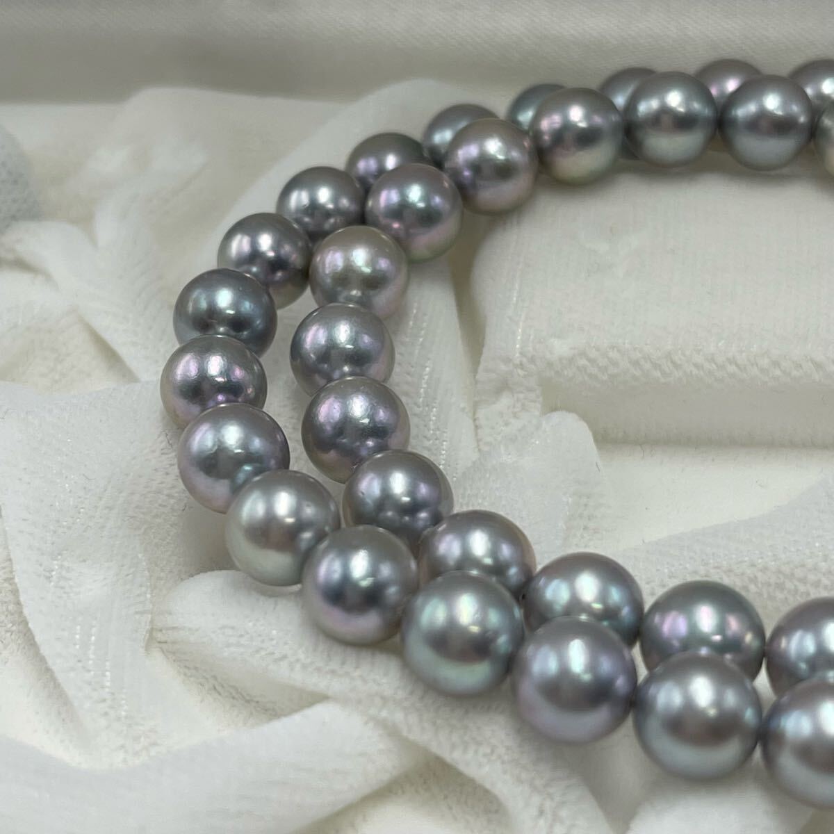 オーロラ 花珠クラス あこや真珠 ネックレス アコヤ パール 7.5 オーロラ 花珠クラス あこや真珠 ネックレス アコヤ パール 7.5