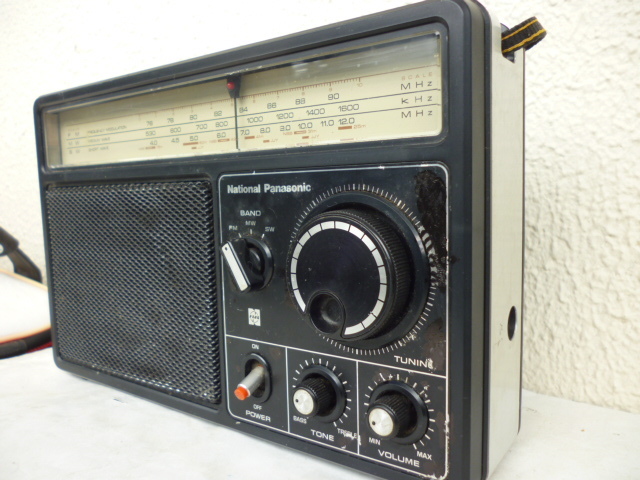  National 3 частота BCL высокочувствительный радио RF-1105 дополнение батарейка есть работа Junk 