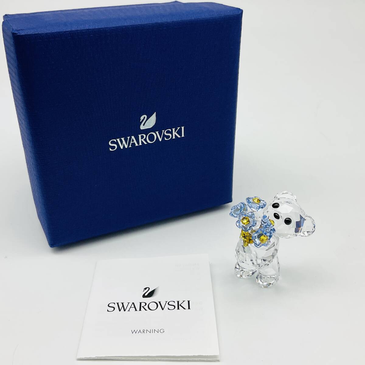 5755】美品 SWAROVSKI スワロフスキー クリスタル くま 花束 5755】美品 SWAROVSKI スワロフスキー クリスタル くま 花束